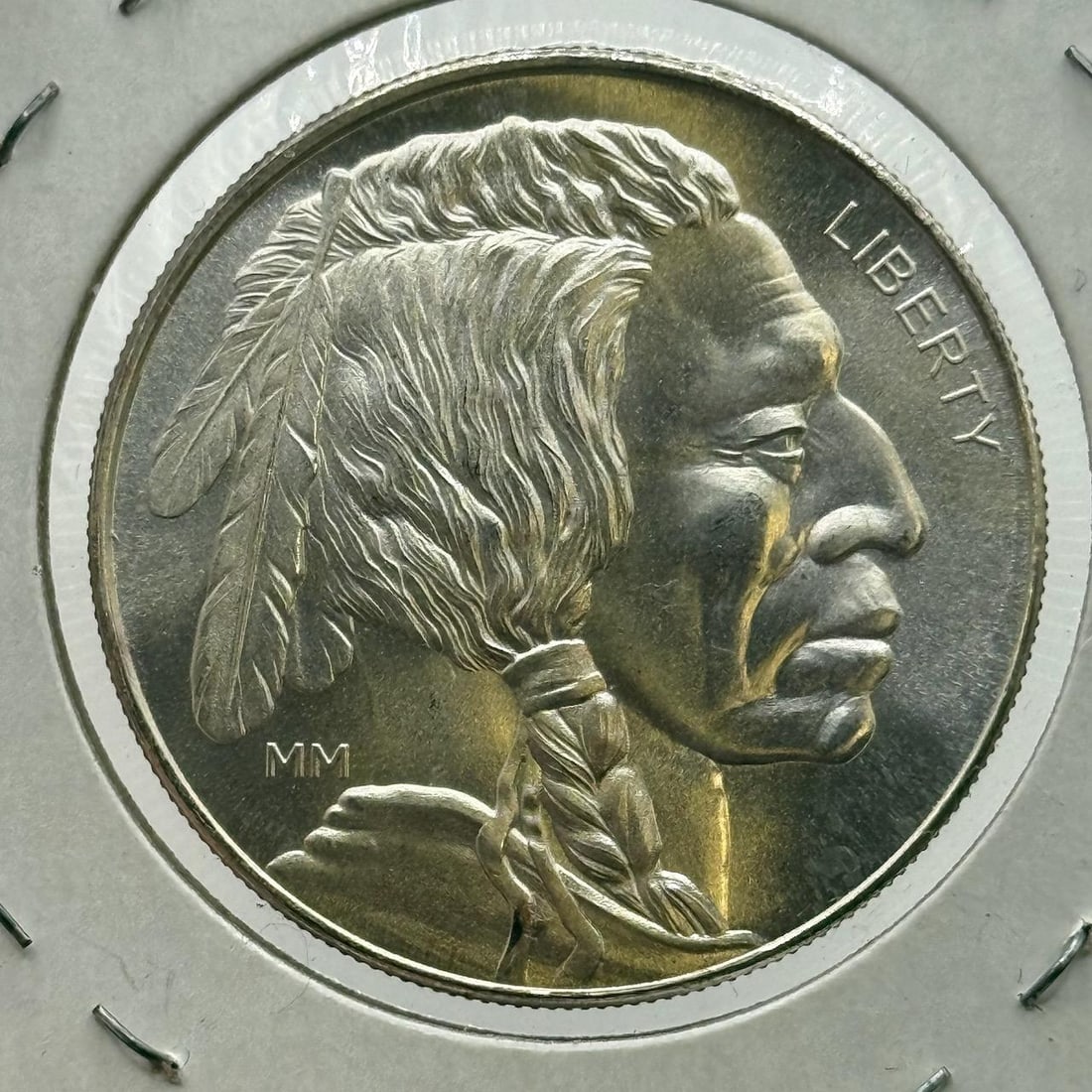 Buffalo Silver Bullion Coin, 1 Troy Ounce, .999 Fine Silver, Native American Design (1 of 2)