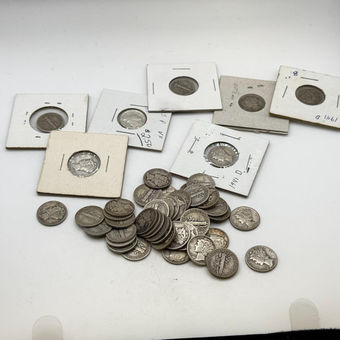 50- 90% Silver Mercury Dimes, various dates (1 of 5)