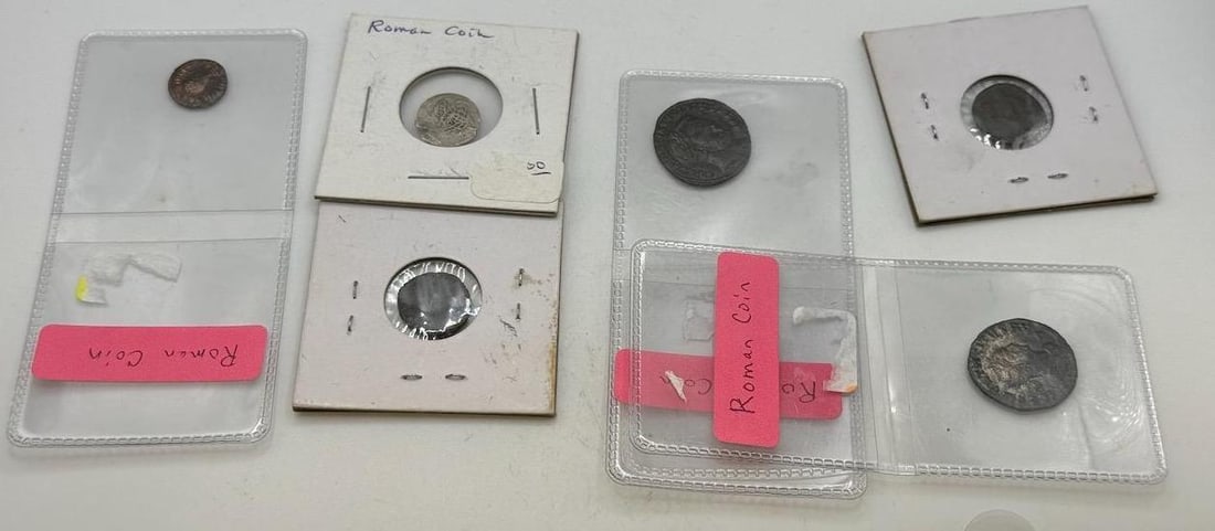 Ancient Roman Coins, 3rd-4th Century AD, Bronze or Silver (1 of 13)