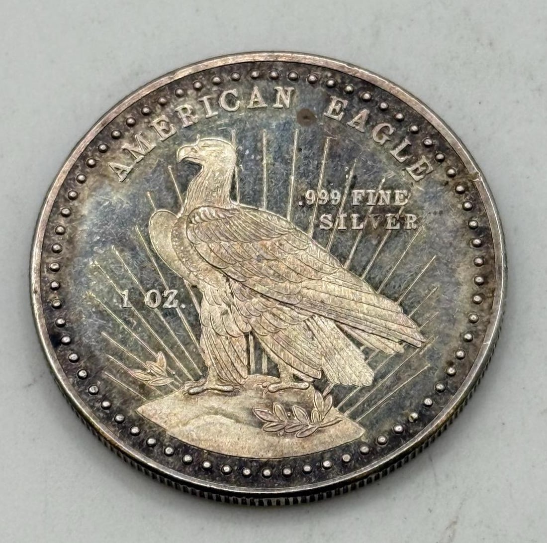 1981 American Eagle 1 oz .999 Fine Silver Coin by World Wide Mint: IMPORTANT, WE ONLY ACCEPT CREDIT CARDS UP TO $500 FOR ONLINE COIN PURCHASES. YOU CAN PAY ACH THROUGH PROXIBID, OR YOU CAN SEND A WIRE OR CERTIFIED CHECK. WE WILL HOLD ALL SHIPPING OF COINS FOR 10 DAYS