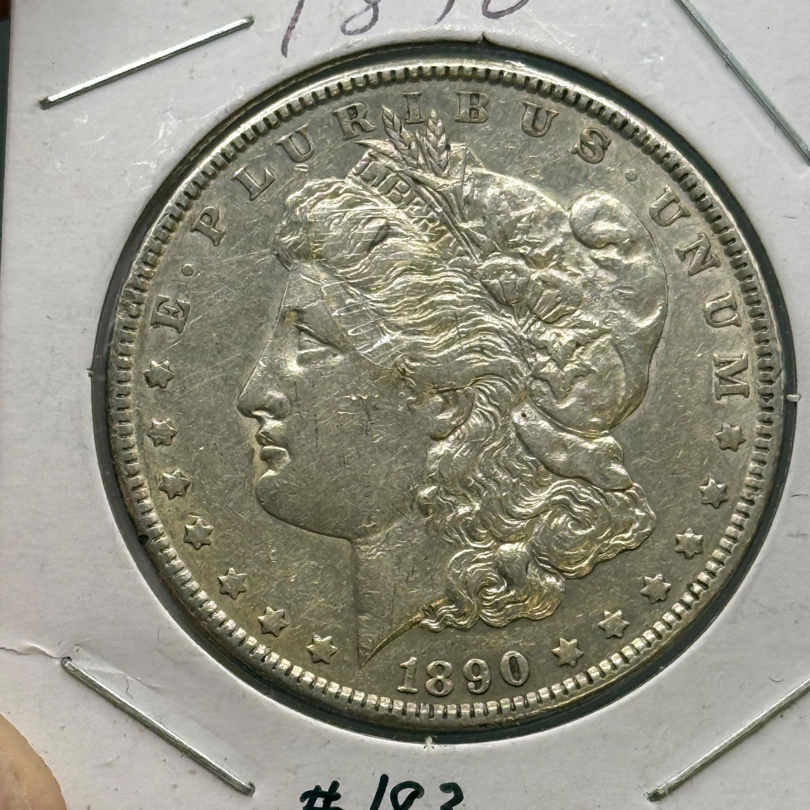 1890 US Morgan SIlver Dollar, 90% silver (1 of 2)