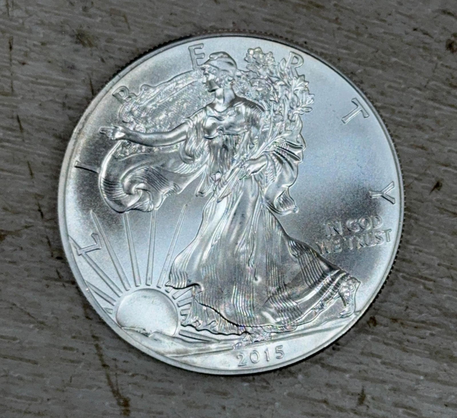 2015 SILVER EAGLE: IMPORTANT, WE ONLY ACCEPT CREDIT CARDS UP TO $500 FOR ONLINE COIN PURCHASES. YOU CAN PAY ACH THROUGH PROXIBID, OR YOU CAN SEND A WIRE OR CERTIFIED CHECK. WE WILL HOLD ALL SHIPPING OF COINS FOR 10 DAYS