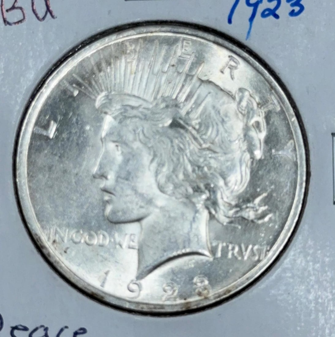 1923 United States Peace Dollar Coin, 90% silver: IMPORTANT, WE ONLY ACCEPT CREDIT CARDS UP TO $500 FOR ONLINE COIN PURCHASES. YOU CAN PAY ACH THROUGH PROXIBID, OR YOU CAN SEND A WIRE OR CERTIFIED CHECK. WE WILL HOLD ALL SHIPPING OF COINS FOR 10 DAYS