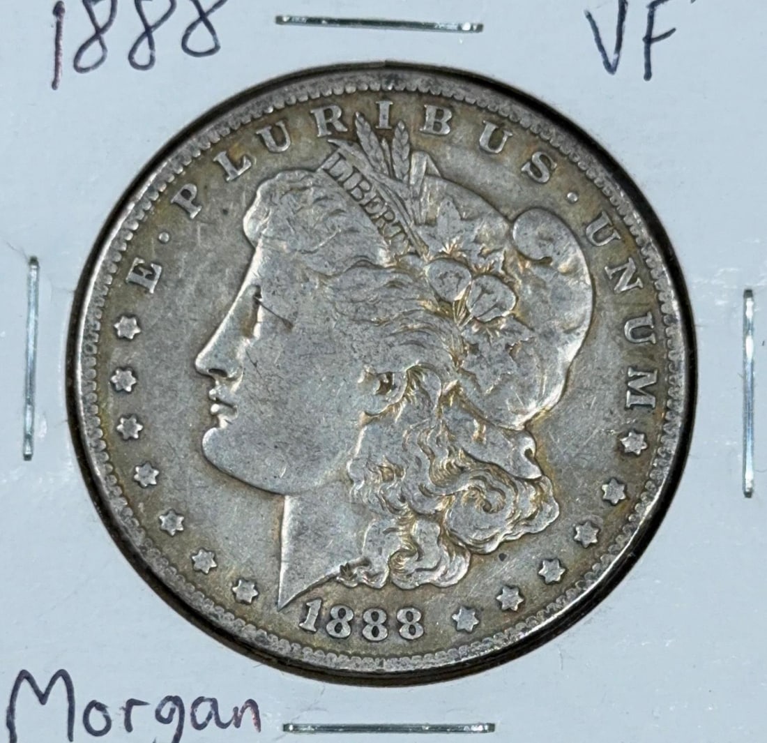 1888 Morgan Dollar Coin, United States, 90% Silver: IMPORTANT, WE ONLY ACCEPT CREDIT CARDS UP TO $500 FOR ONLINE COIN PURCHASES. YOU CAN PAY ACH THROUGH PROXIBID, OR YOU CAN SEND A WIRE OR CERTIFIED CHECK. WE WILL HOLD ALL SHIPPING OF COINS FOR 10
