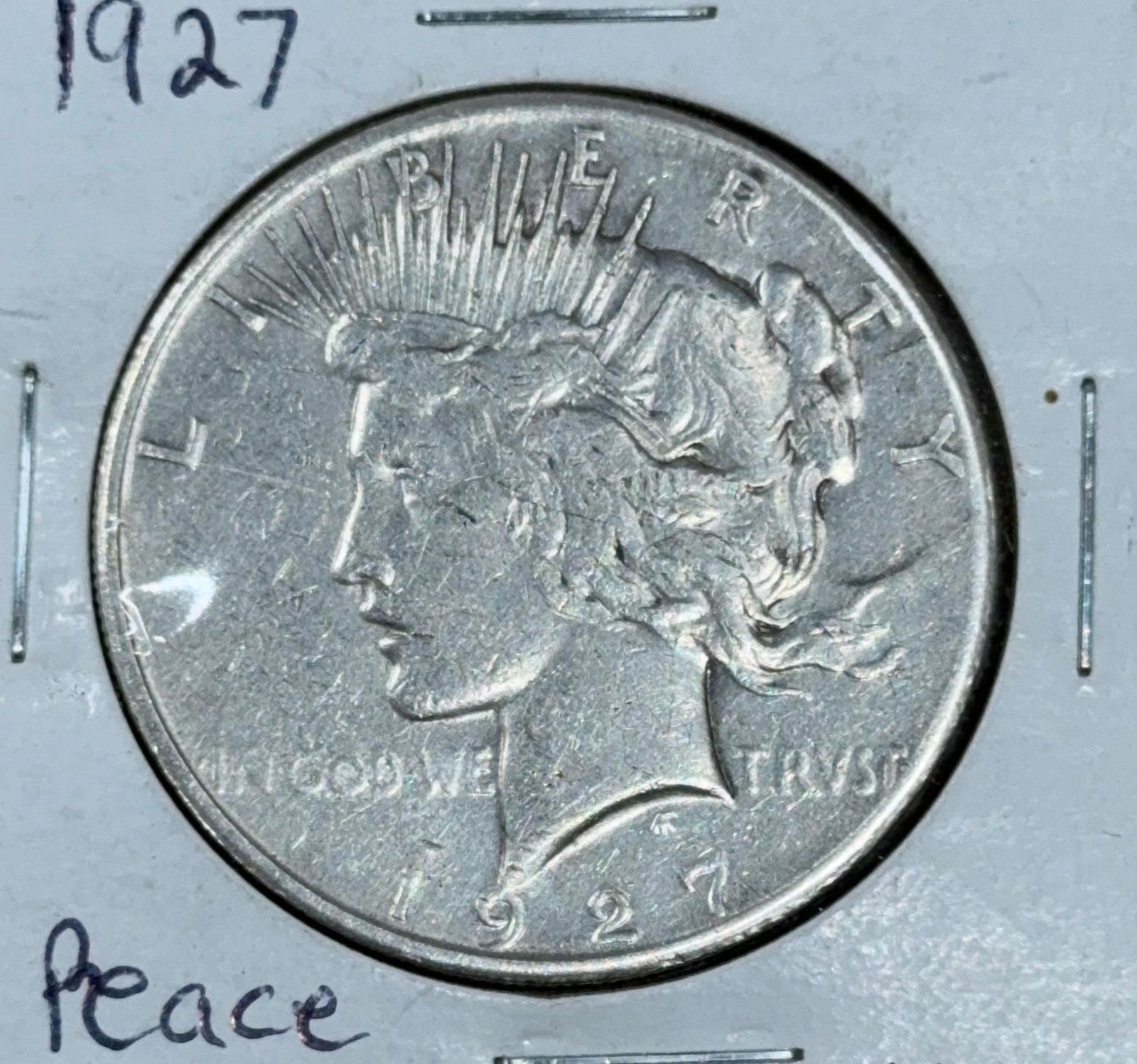 1927 United States Peace Dollar Coin, 90% silver: IMPORTANT, WE ONLY ACCEPT CREDIT CARDS UP TO $500 FOR ONLINE COIN PURCHASES. YOU CAN PAY ACH THROUGH PROXIBID, OR YOU CAN SEND A WIRE OR CERTIFIED CHECK. WE WILL HOLD ALL SHIPPING OF COINS FOR 10 DAYS