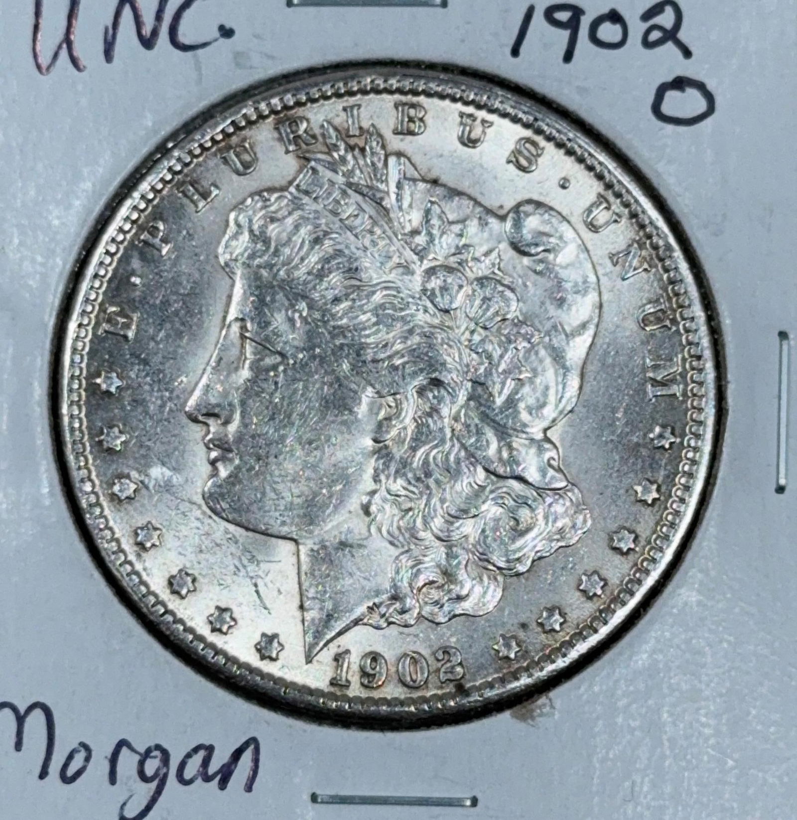 1902-O US Morgan Silver Dollar, 90% silver: IMPORTANT, WE ONLY ACCEPT CREDIT CARDS UP TO $500 FOR ONLINE COIN PURCHASES. YOU CAN PAY ACH THROUGH PROXIBID, OR YOU CAN SEND A WIRE OR CERTIFIED CHECK. WE WILL HOLD ALL SHIPPING OF COINS FOR 10