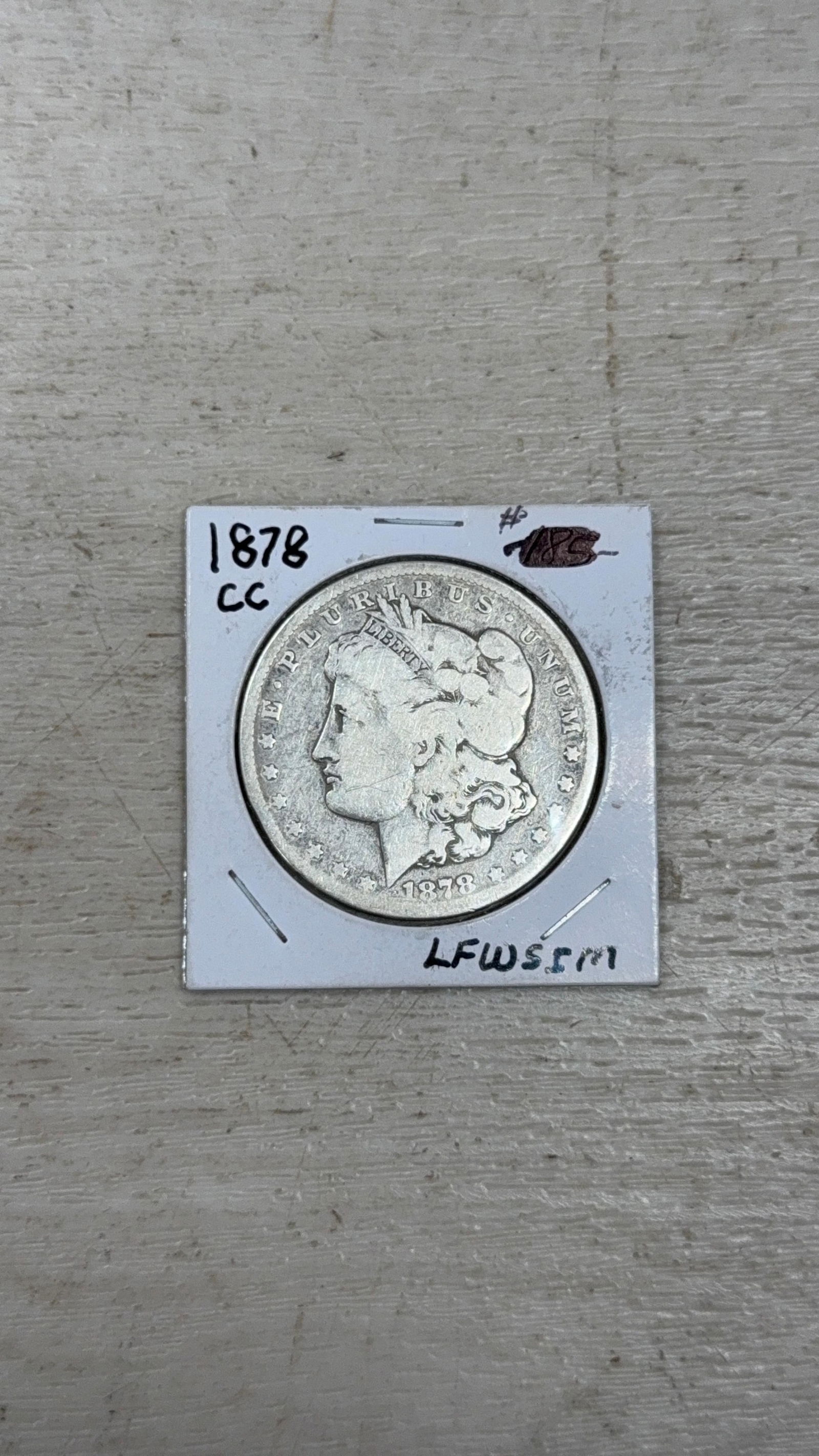1878-CC Morgan Dollar Coin, CC Mint Mark, First Year Issue: IMPORTANT, WE ONLY ACCEPT CREDIT CARDS UP TO $500 FOR ONLINE COIN PURCHASES. YOU CAN PAY ACH THROUGH PROXIBID, OR YOU CAN SEND A WIRE OR CERTIFIED CHECK. WE WILL HOLD ALL SHIPPING OF COINS FOR 10 DAYS