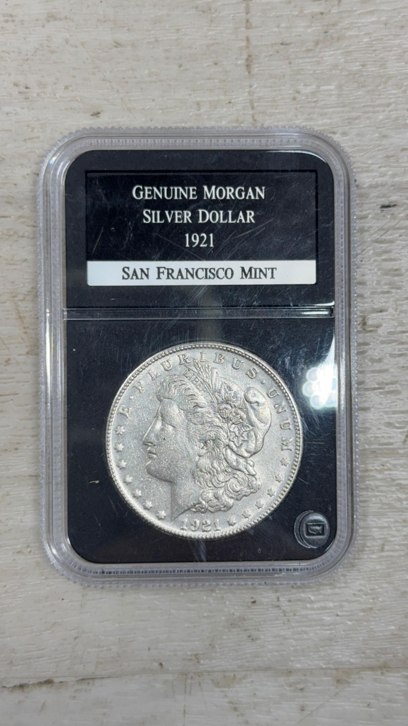 1921-S Morgan Silver Dollar, San Francisco Mint, PCS HOLDER: IMPORTANT, WE ONLY ACCEPT CREDIT CARDS UP TO $500 FOR ONLINE COIN PURCHASES. YOU CAN PAY ACH THROUGH PROXIBID, OR YOU CAN SEND A WIRE OR CERTIFIED CHECK. WE WILL HOLD ALL SHIPPING OF COINS FOR 10 DAYS