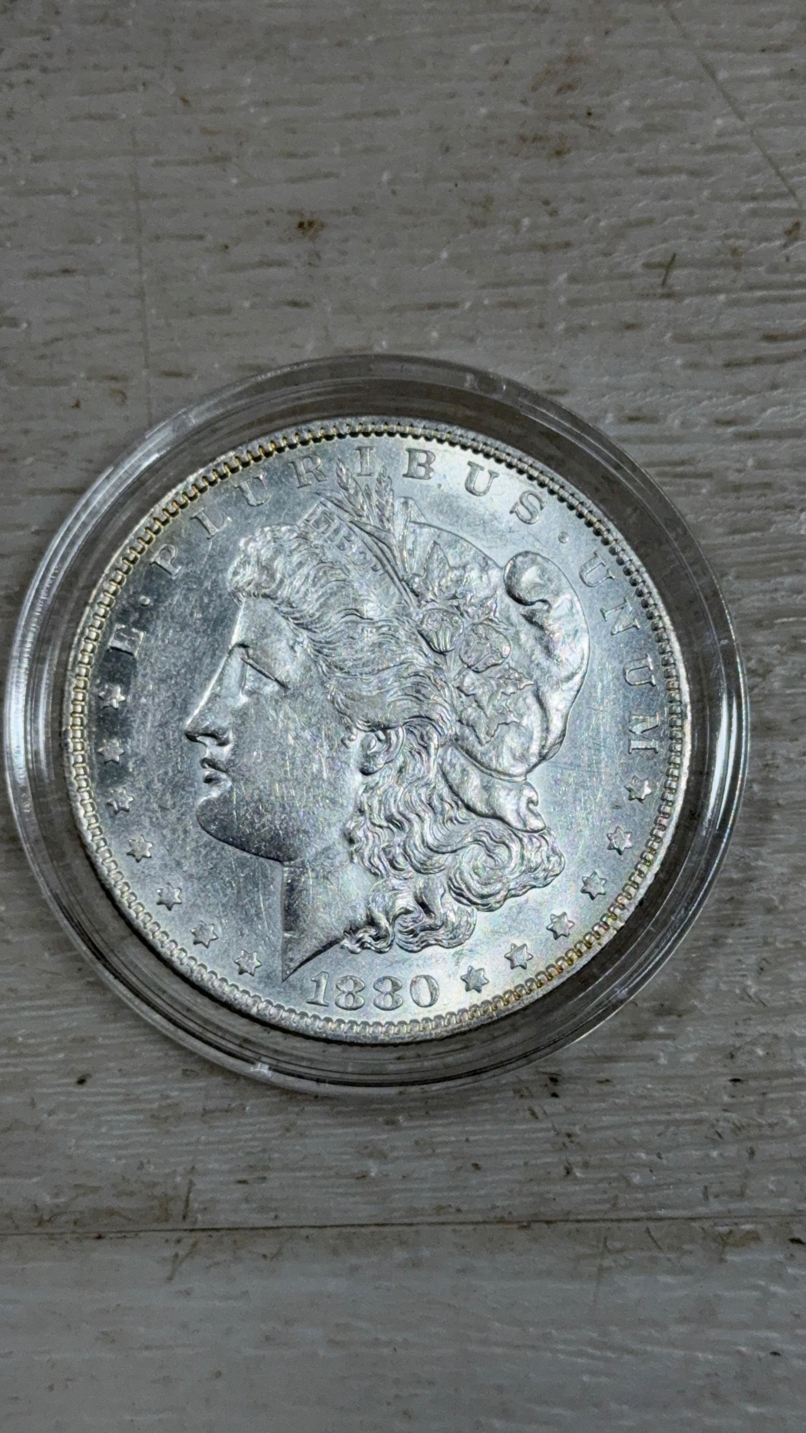 1880-O Morgan Silver Dollar, 90% silver: IMPORTANT, WE ONLY ACCEPT CREDIT CARDS UP TO $500 FOR ONLINE COIN PURCHASES. YOU CAN PAY ACH THROUGH PROXIBID, OR YOU CAN SEND A WIRE OR CERTIFIED CHECK. WE WILL HOLD ALL SHIPPING OF COINS FOR 10 DAYS