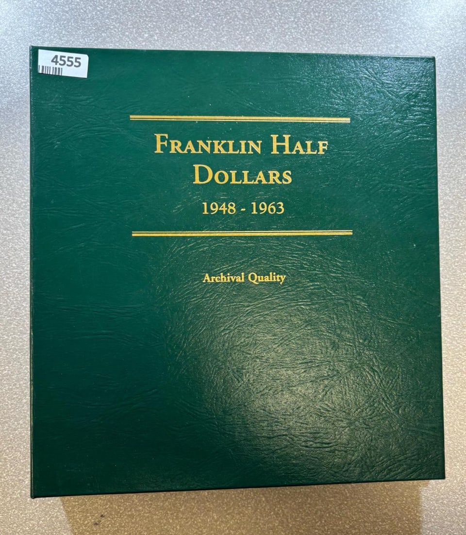 Franklin Half Dollar Coin Collection 1948-1963, U.S. Mint, Archival Binder, incl 28 Franklin Halves: IMPORTANT, WE ONLY ACCEPT CREDIT CARDS UP TO $500 FOR ONLINE COIN PURCHASES. YOU CAN PAY ACH THROUGH PROXIBID, OR YOU CAN SEND A WIRE OR CERTIFIED CHECK. WE WILL HOLD ALL SHIPPING OF COINS FOR 10 DAYS