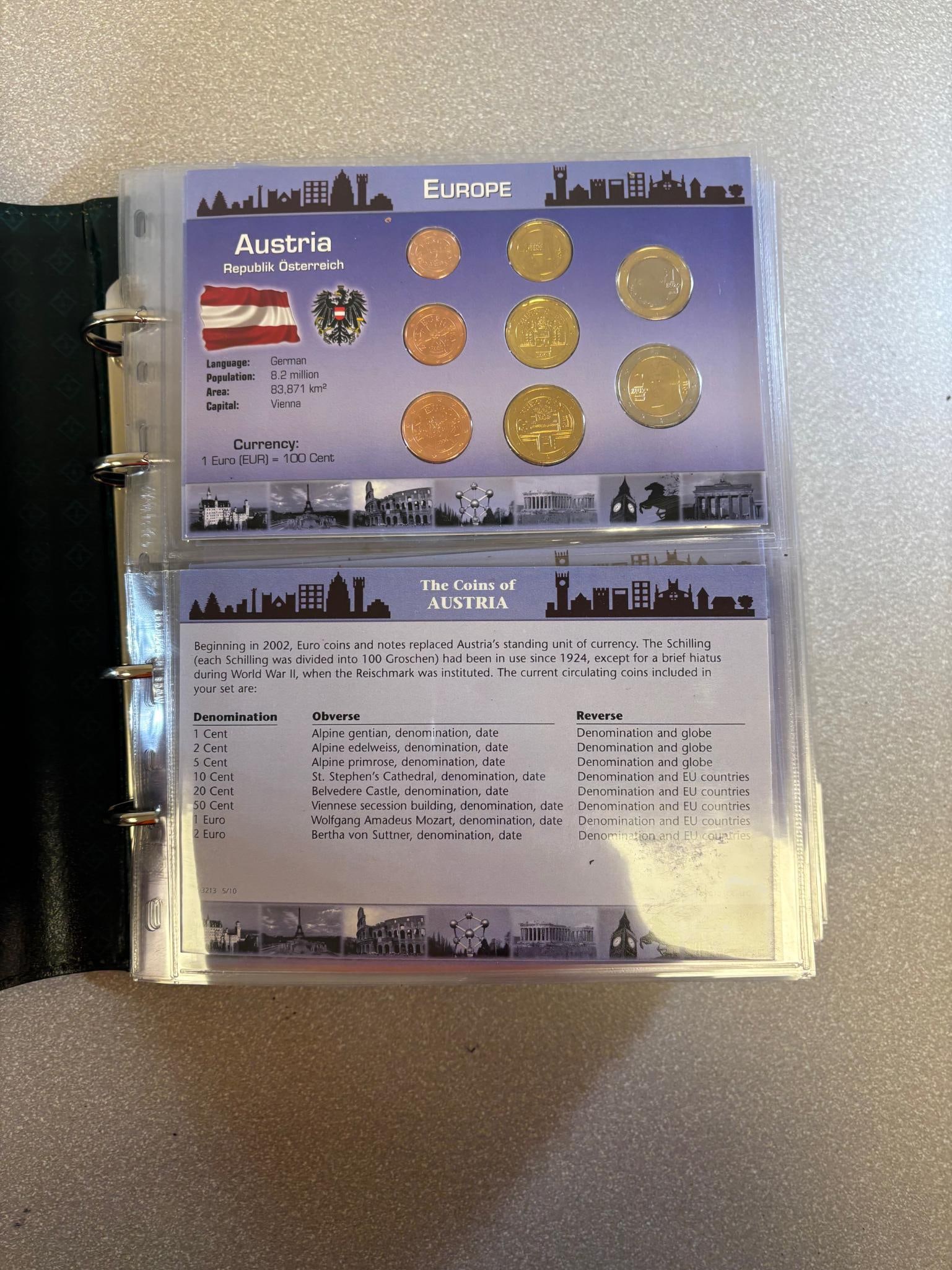 European Coin Collection Album, several European Country type sets, Various Denominations: IMPORTANT, WE ONLY ACCEPT CREDIT CARDS UP TO $500 FOR ONLINE COIN PURCHASES. YOU CAN PAY ACH THROUGH PROXIBID, OR YOU CAN SEND A WIRE OR CERTIFIED CHECK. WE WILL HOLD ALL SHIPPING OF COINS FOR 10 DAYS