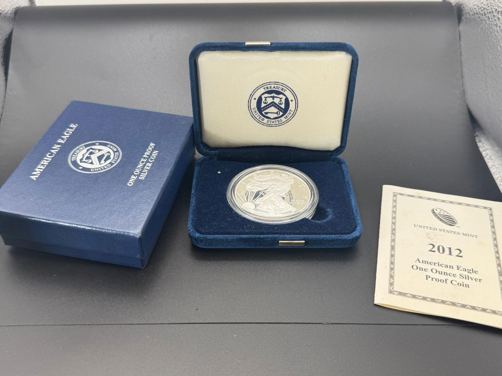 2012 American Eagle Silver Proof Coin, 1 Ounce, Original Packaging (1 of 2)