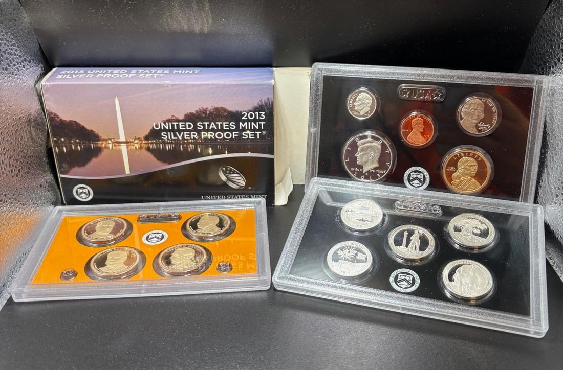 2013 United States Mint Silver Proof Coin Set, Original Packaging (1 of 4)