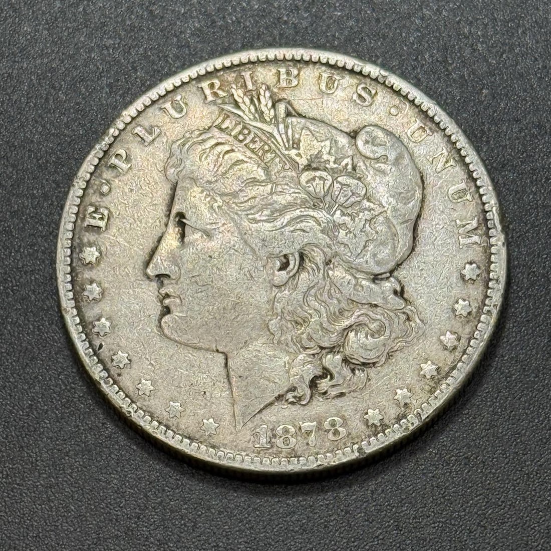 1878-S Morgan Dollar Coin, United States, 90% Silver (1 of 2)