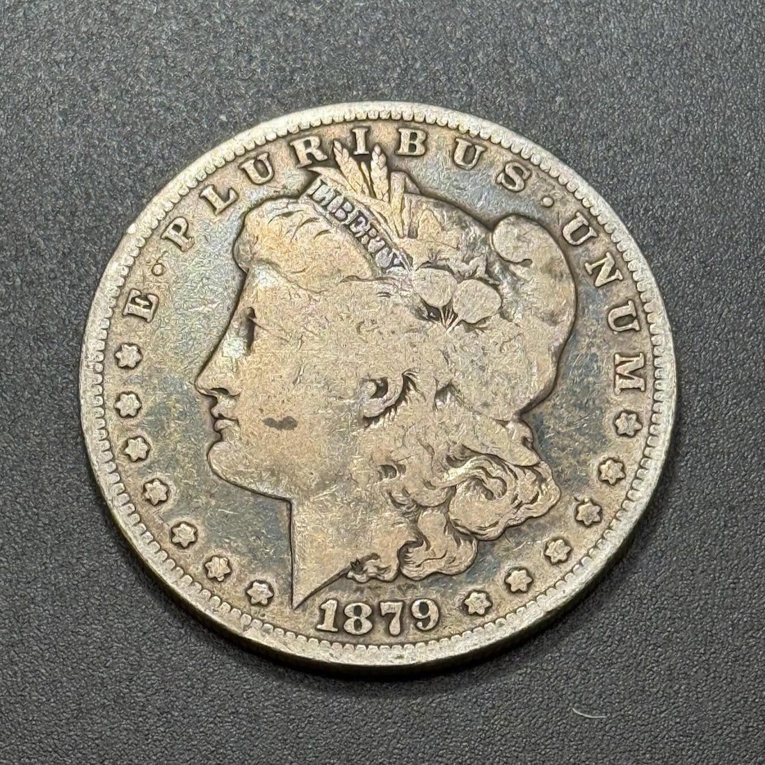 1879-S Morgan Dollar Coin, United States, 90% Silver (1 of 2)