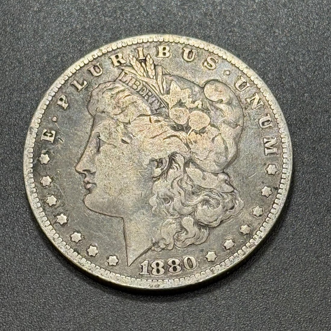 1880-O Morgan Dollar Coin, United States, 90% Silver (1 of 2)
