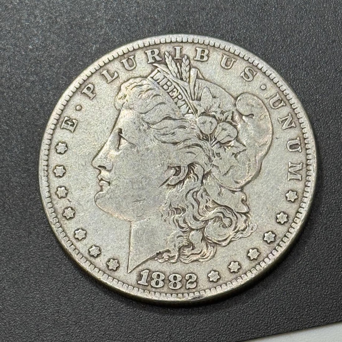 1882 Morgan Dollar Coin, United States, 90% Silver (1 of 2)