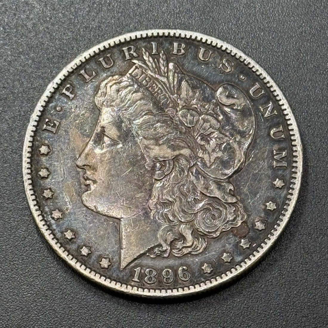 1896 Morgan Dollar Coin, United States, 90% Silver (1 of 2)