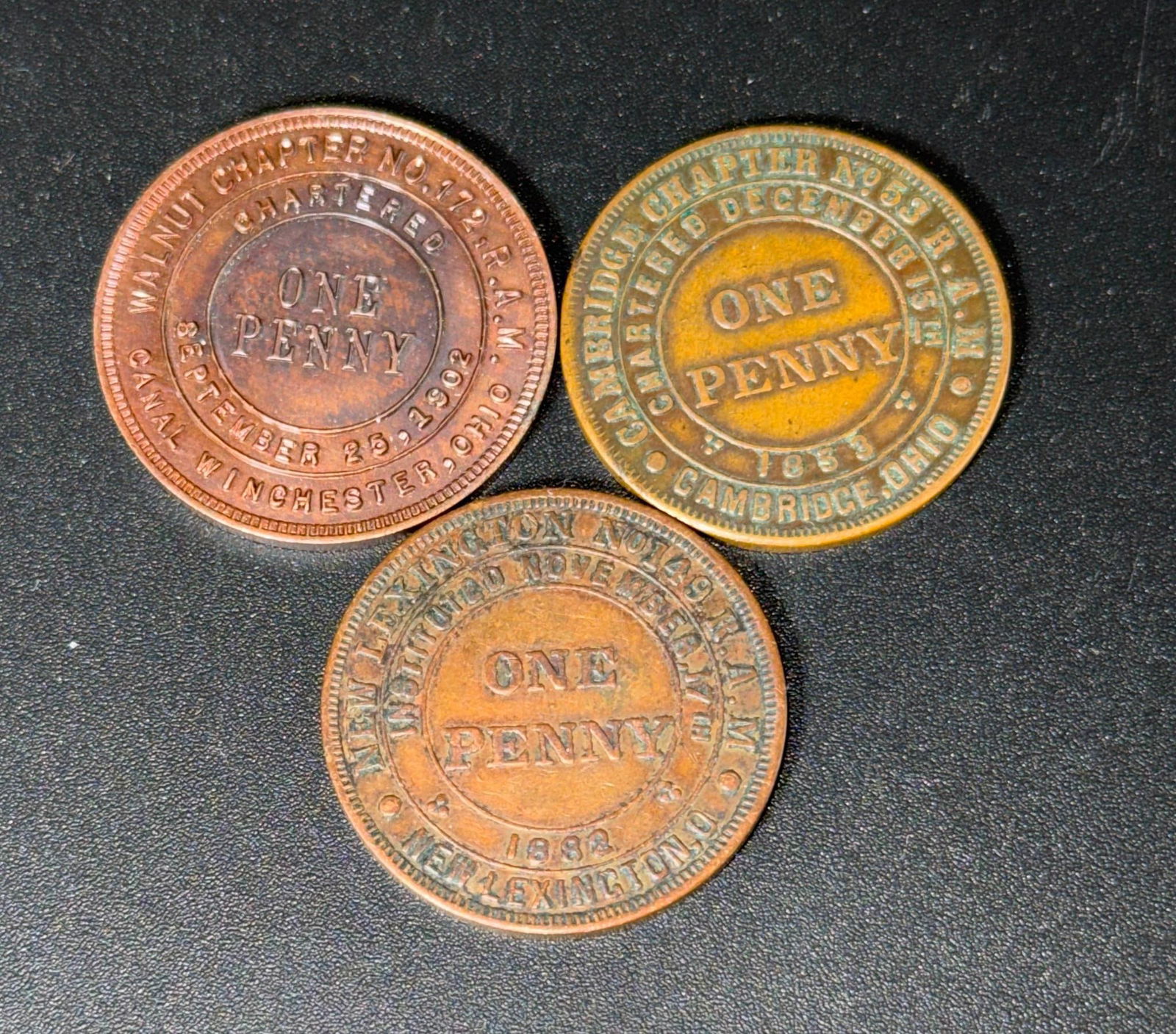 3- Masonic Penny's, New Lexington, Cambridge, Canal Winchester: IMPORTANT, WE ONLY ACCEPT CREDIT CARDS UP TO $500 FOR ONLINE COIN PURCHASES. YOU CAN PAY ACH THROUGH PROXIBID, OR YOU CAN SEND A WIRE OR CERTIFIED CHECK. WE WILL HOLD ALL SHIPPING OF COINS FOR 10 DAYS