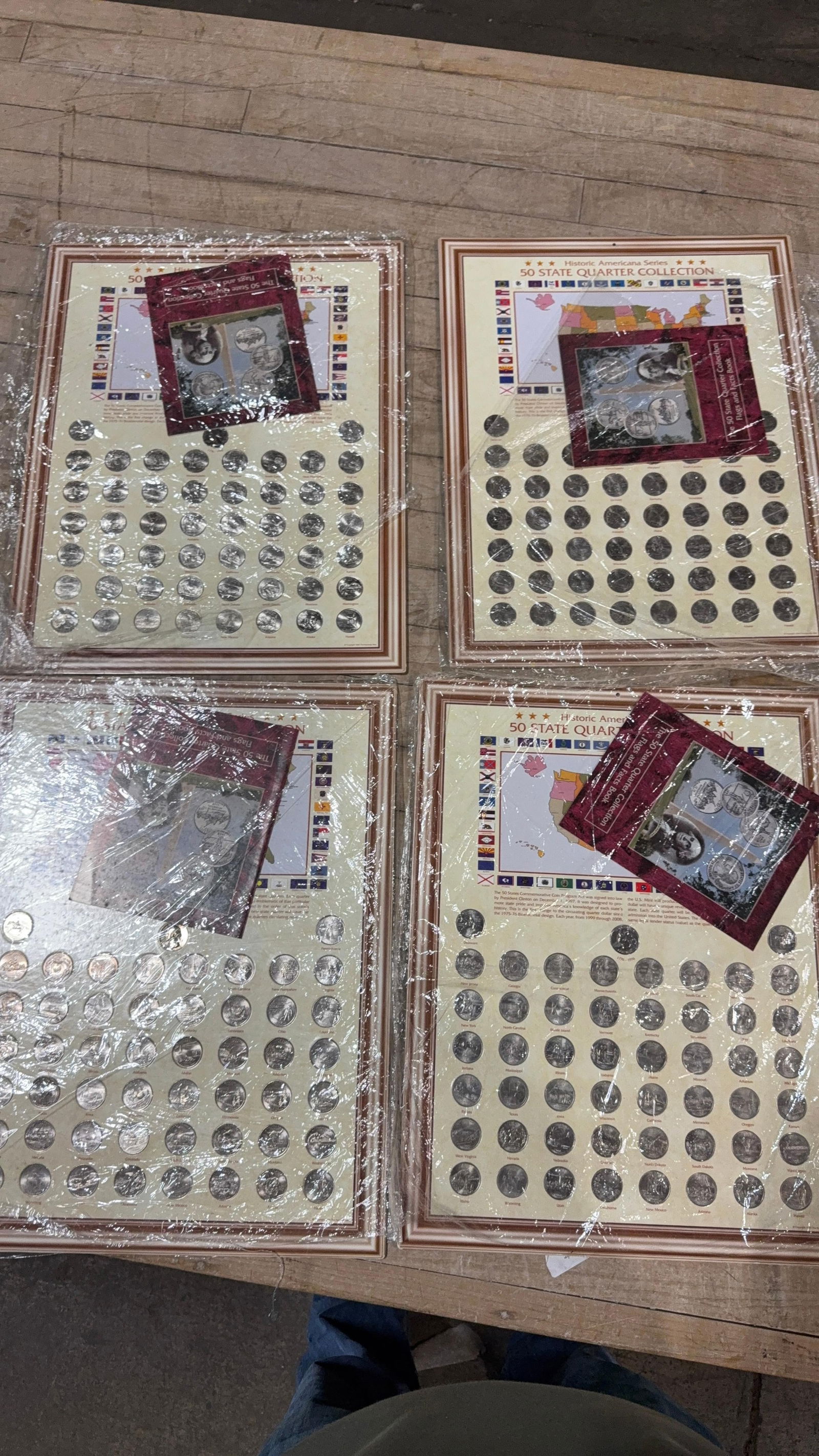 4-STATE QUARTER COLLECTION BOARDS W/COINS: IMPORTANT, WE ONLY ACCEPT CREDIT CARDS UP TO $500 FOR ONLINE COIN PURCHASES. YOU CAN PAY ACH THROUGH PROXIBID, OR YOU CAN SEND A WIRE OR CERTIFIED CHECK. WE WILL HOLD ALL SHIPPING OF COINS FOR 10 DAYS