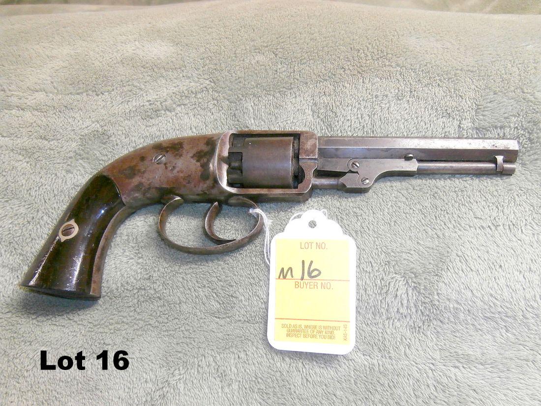 Raymond&Robitaille Pettengill antique revolver: Raymond & Robitaille Pettengill 36 calBlack Powder Percussion Revolver in good condition - Antique