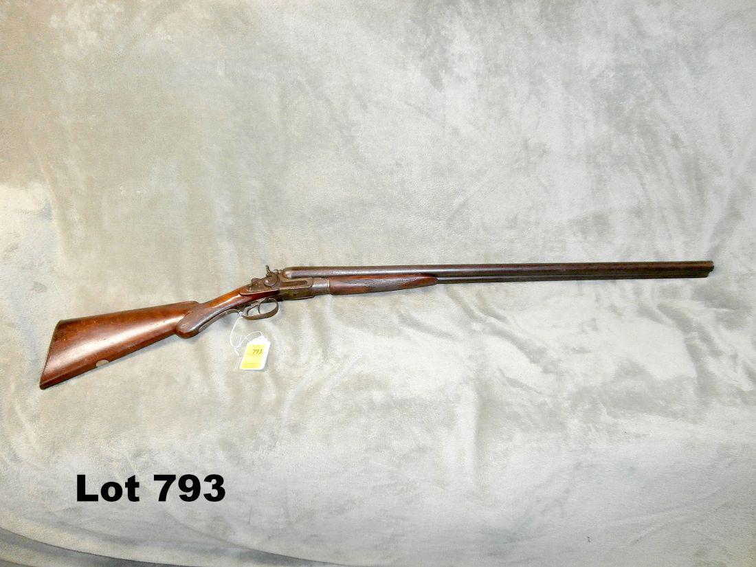 Saxon Belgain Hammer Dbl: Saxon Belgain Hammer Dbl 12 Ga 30"Brl Sn5887 Good Condition - C&R