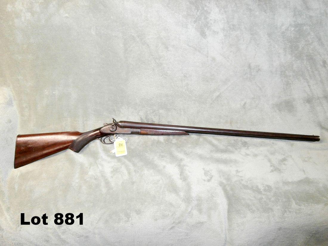 Interchangable hammer shot gun: Interchangable Hammer Shotgun 12Ga Dbl 28"Brl Sn827 Good Condition - C&R