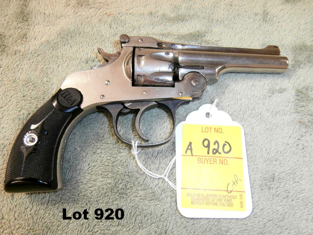 Hoppkins & Allen top break tip up revolver: Hoppkins & Allen top break tip up 22 cal double action revolver in good conditon - C&R