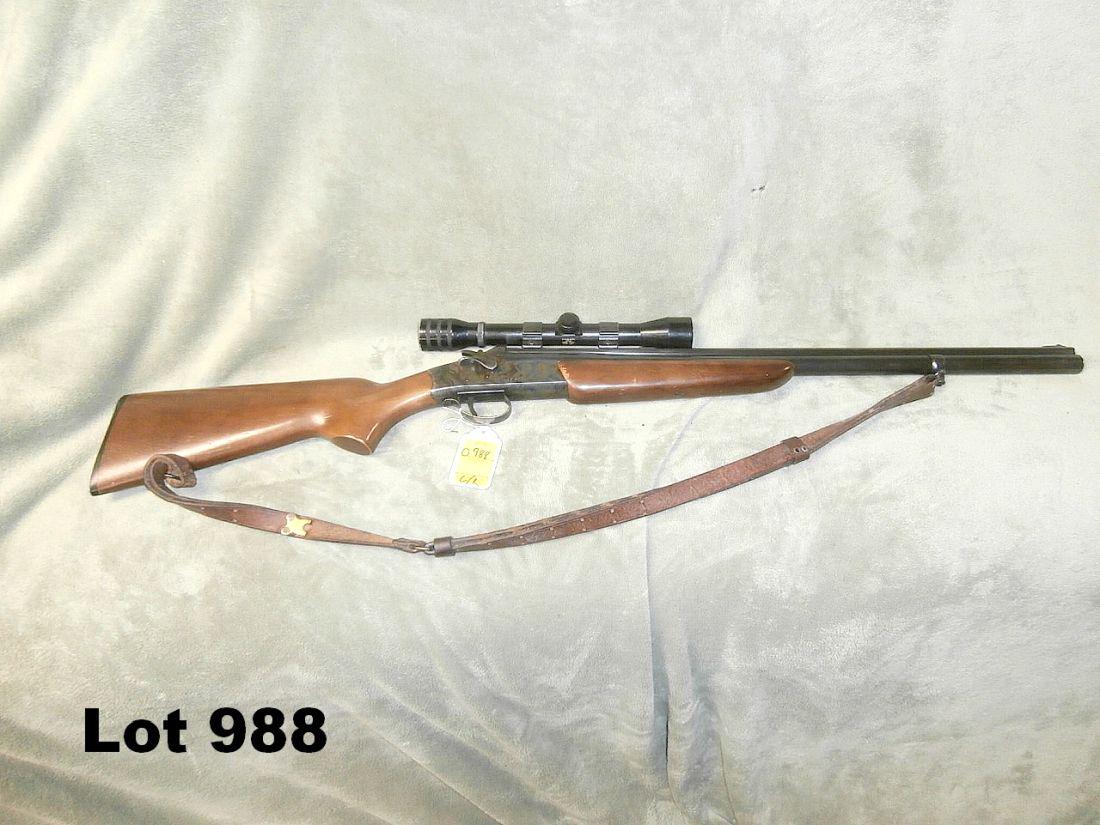 Savage Arms Co Model 245n S/A over under rifle: Savage Arms Co Model 245n S/A 22/20ga over under rifle in good condition with strap and scope - C&R