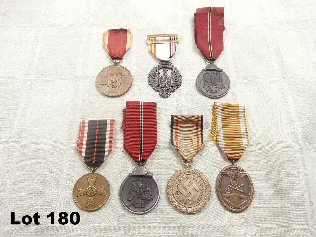 7 German WWII Metals: 7 German WWII metals