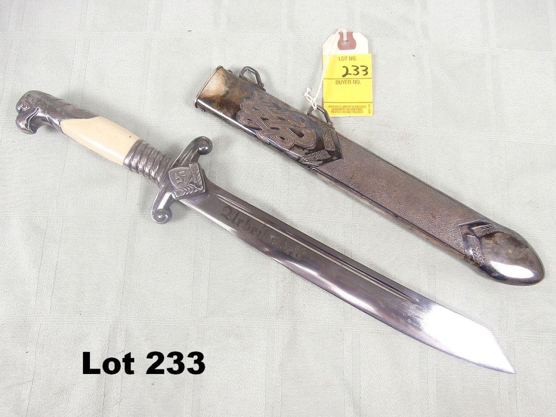 German WWII Rad Officers Dagger: German WWII RAD officers dagger maker Eickhorn 14 3/4"