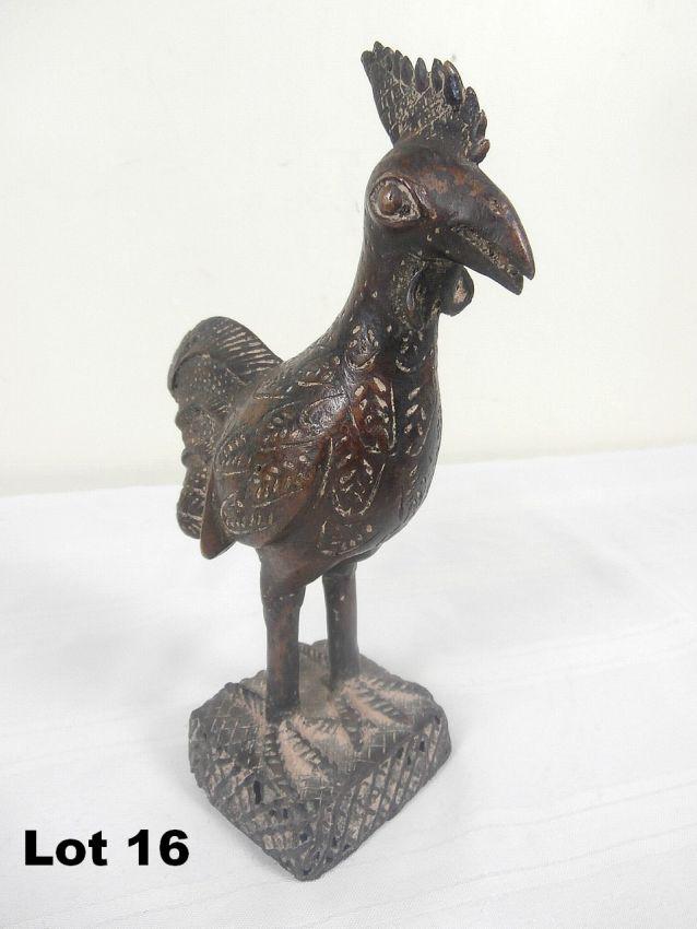 Brass or Bronze Chicken Sculpture: Brass or Bronze Chicken Sculpture. 10.25" tall