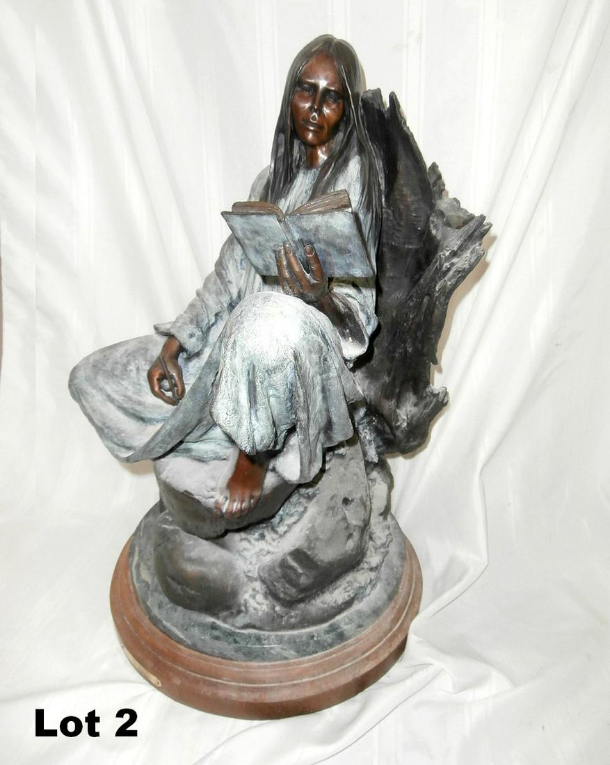 Bronze Sculpture "Diary" by Vilem Zach: Bronze Sculpture "Diary" by Vilem Zach. 22.4"X14.6"X16.5"