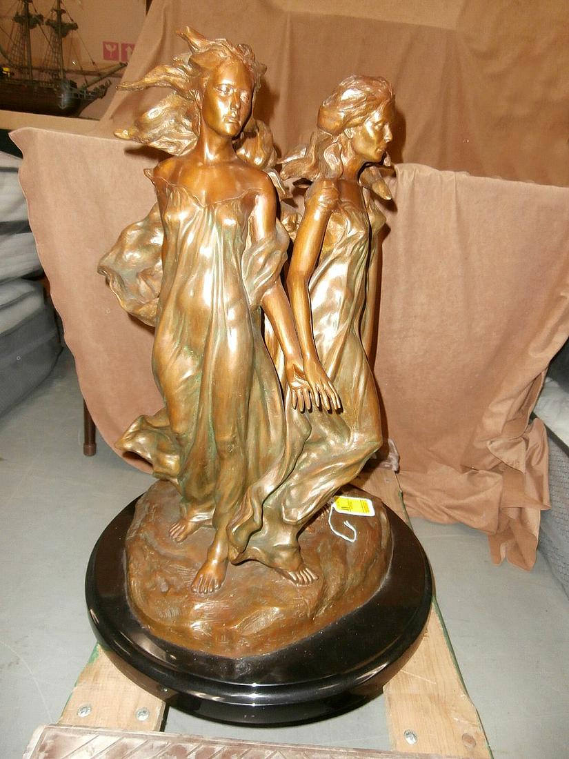 Bronze "Daughters of Odessa" by Frederick Hart: Ltd. Edition bronze statue "Daughters of Odessa" by Frederick Hart. #7 of 110 castings. 20" base, 25" tall.