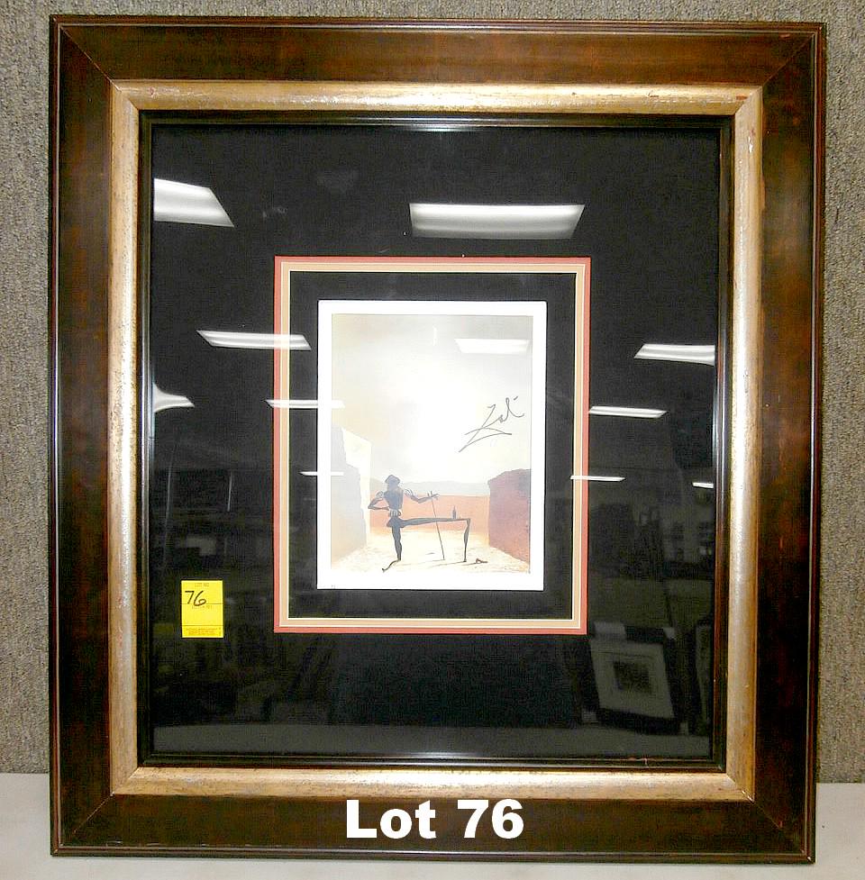 Lithograph "Darkness Awaits" by Dali: Lithograph "Darkness Awaits" by Dali 27.75" x 30" Original purchase price $980.00