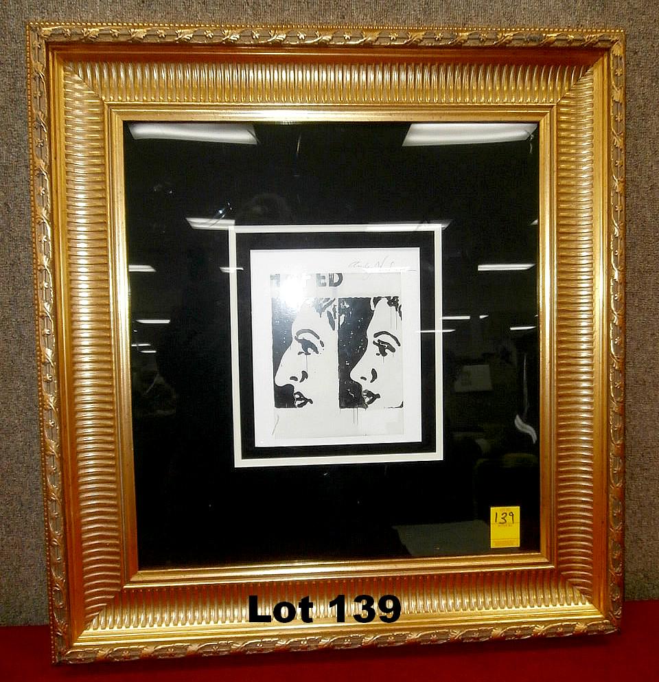 Print "Before and After" by Andy Warhol: Print "Before and After" signed by Andy Warhol. Original purchase price $3010.00. Size 28.25" x 29.5".