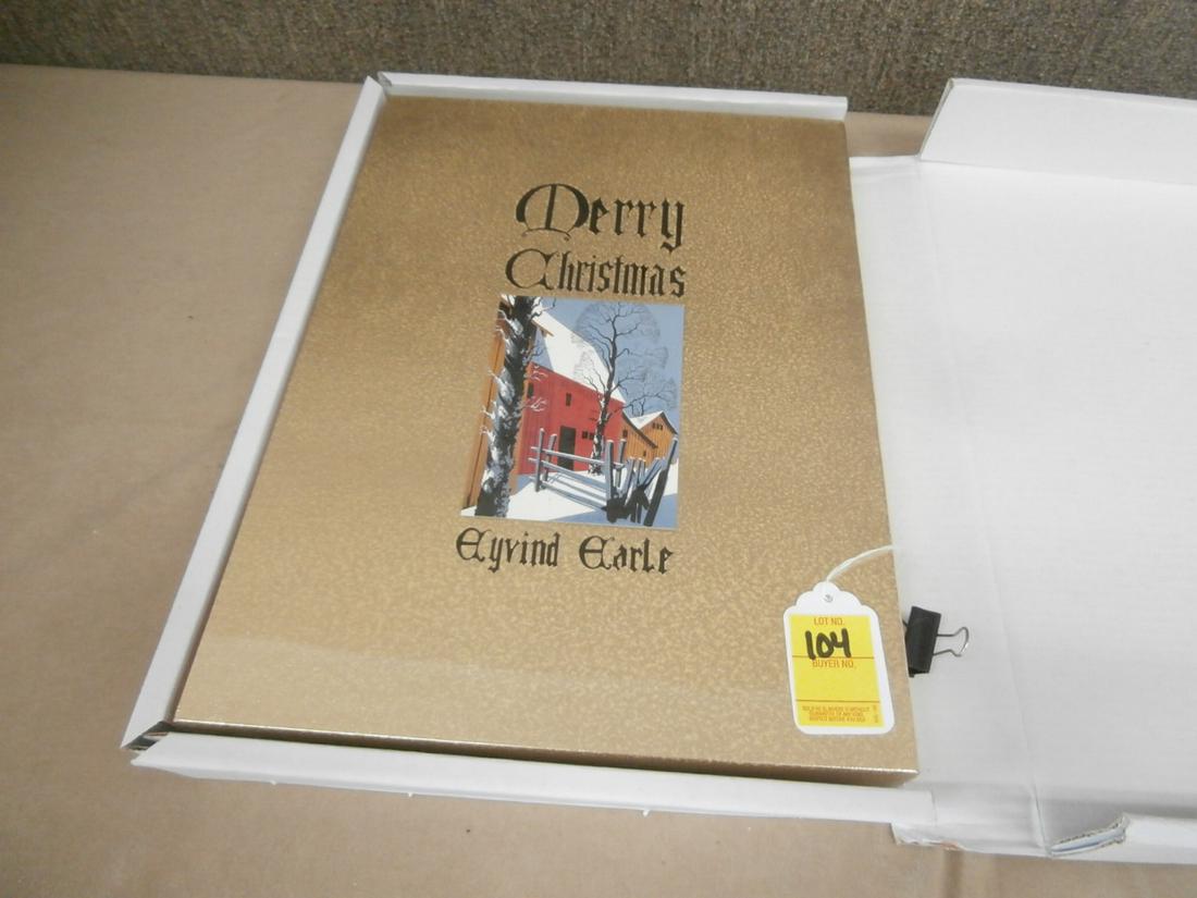 Eyvind Earle Book: The Complete Christmas Card Art by Eyvind Earle no COA