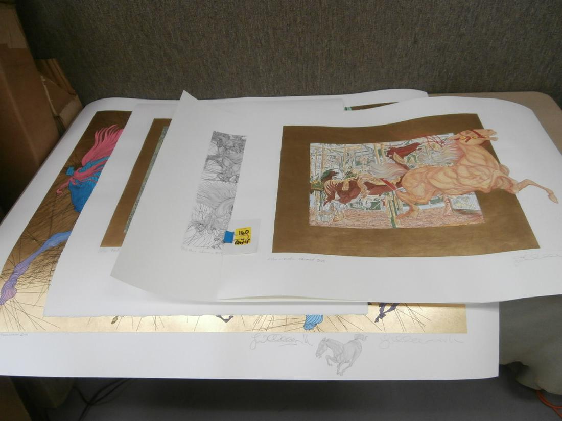 Guillaume Azoulay: 4 Etchings and Silkscreens Orig. Purchase Price $2448.00 Various Sizes