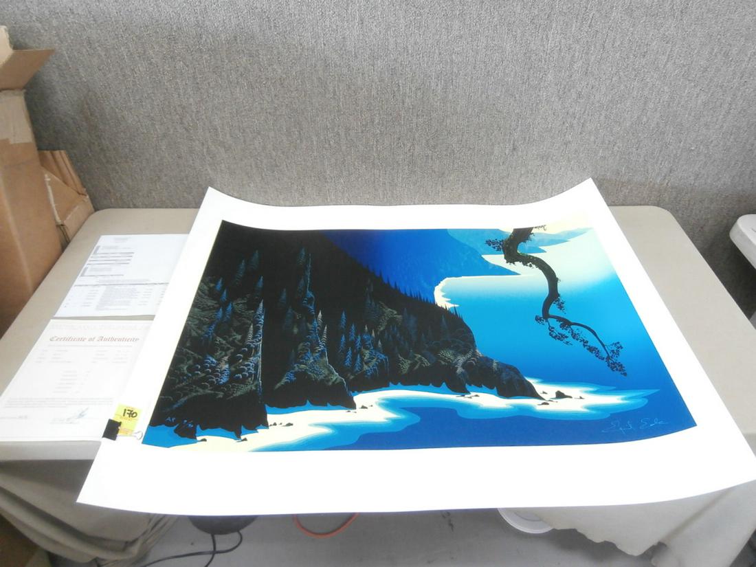 Eyvind Earle: "Big Sur" #AP 7/30 Orig. Purchase Price $1100.00 40x32 1/4 inches