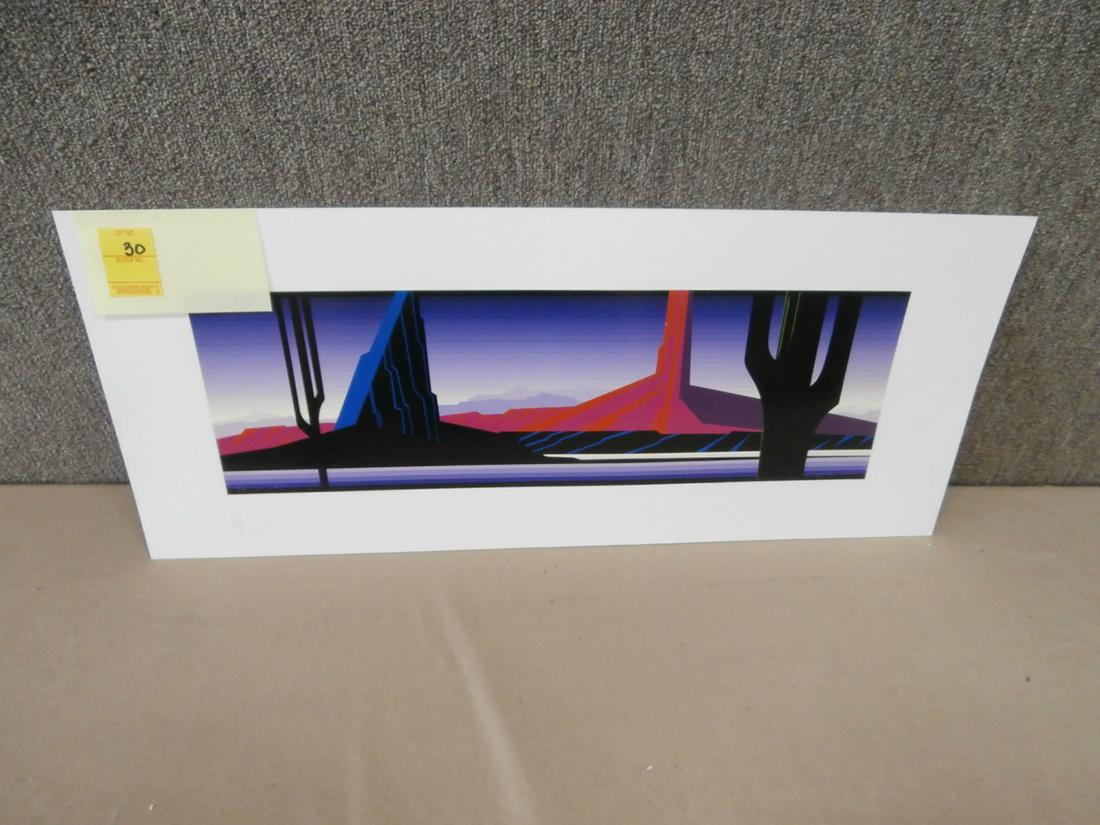 Eyvind Earle: #46/165 Dated 1992 28x12 inches