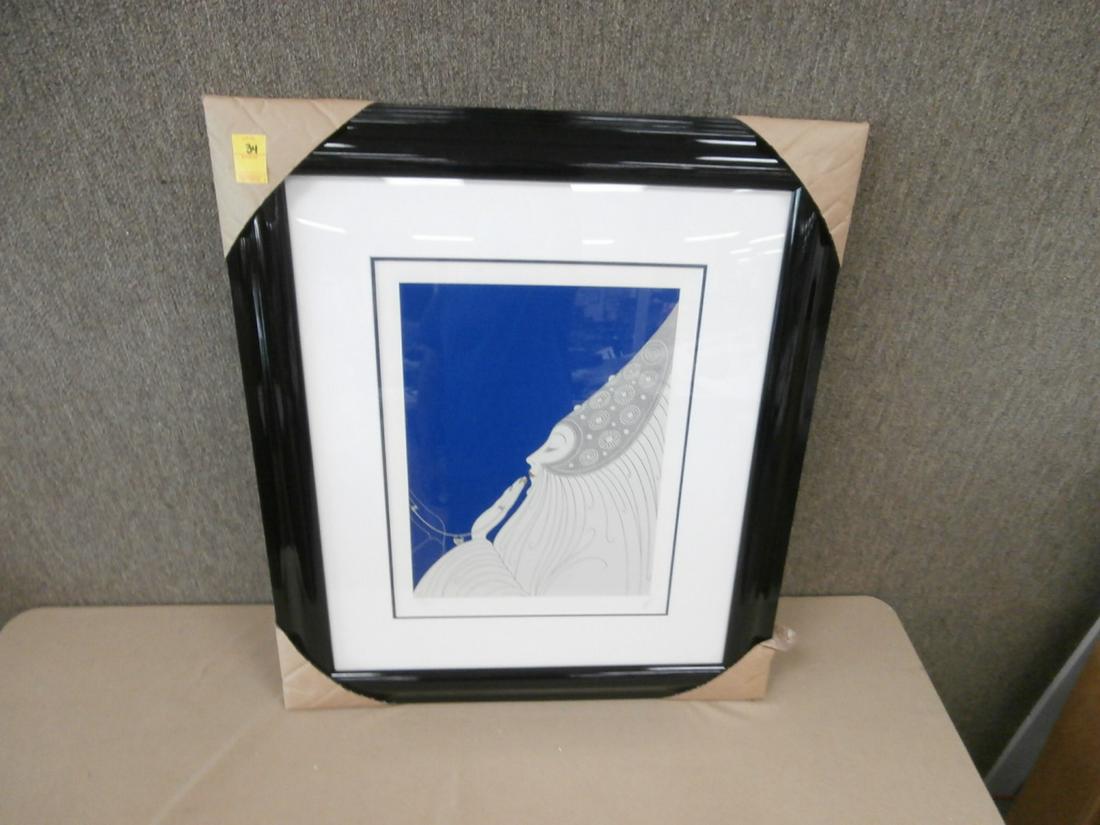 Erte: "The Bride" S/N Silkscreen Orig. Purchase Price $1100.00 w/ COA 29 1/4 x 34 inches