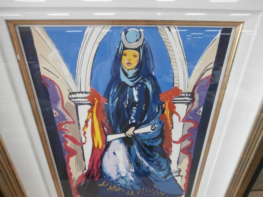 Dali: In the STYLE of Dali "Lady Blue" Lithograph #XXXII/CL Orig. Purchase Price $1500.00 31x40 1/4 inches shadow box frame