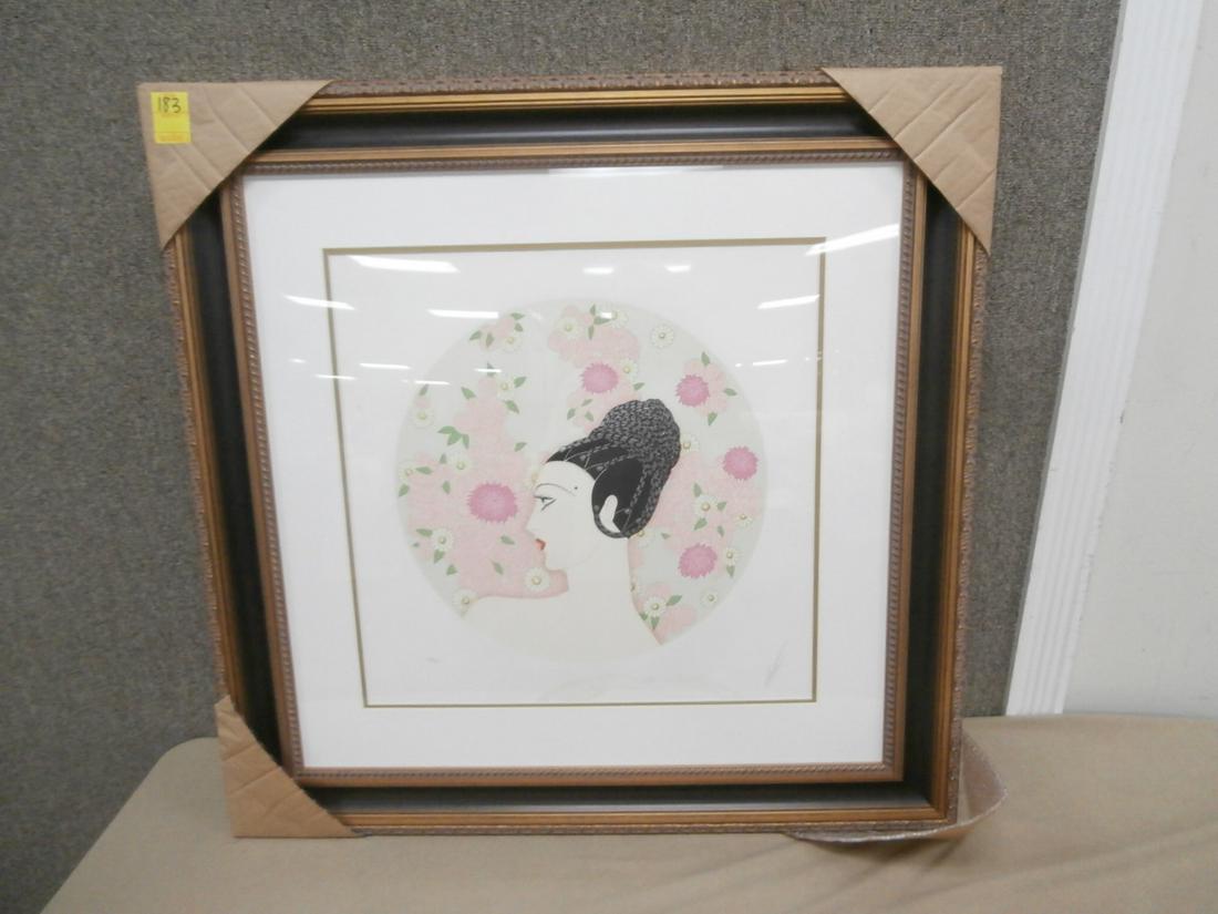 Erte: "Roses" Silkscreen #288/300 Orig. Purchase Price $1400.00 w/COA 34 1/4x34.5 inches