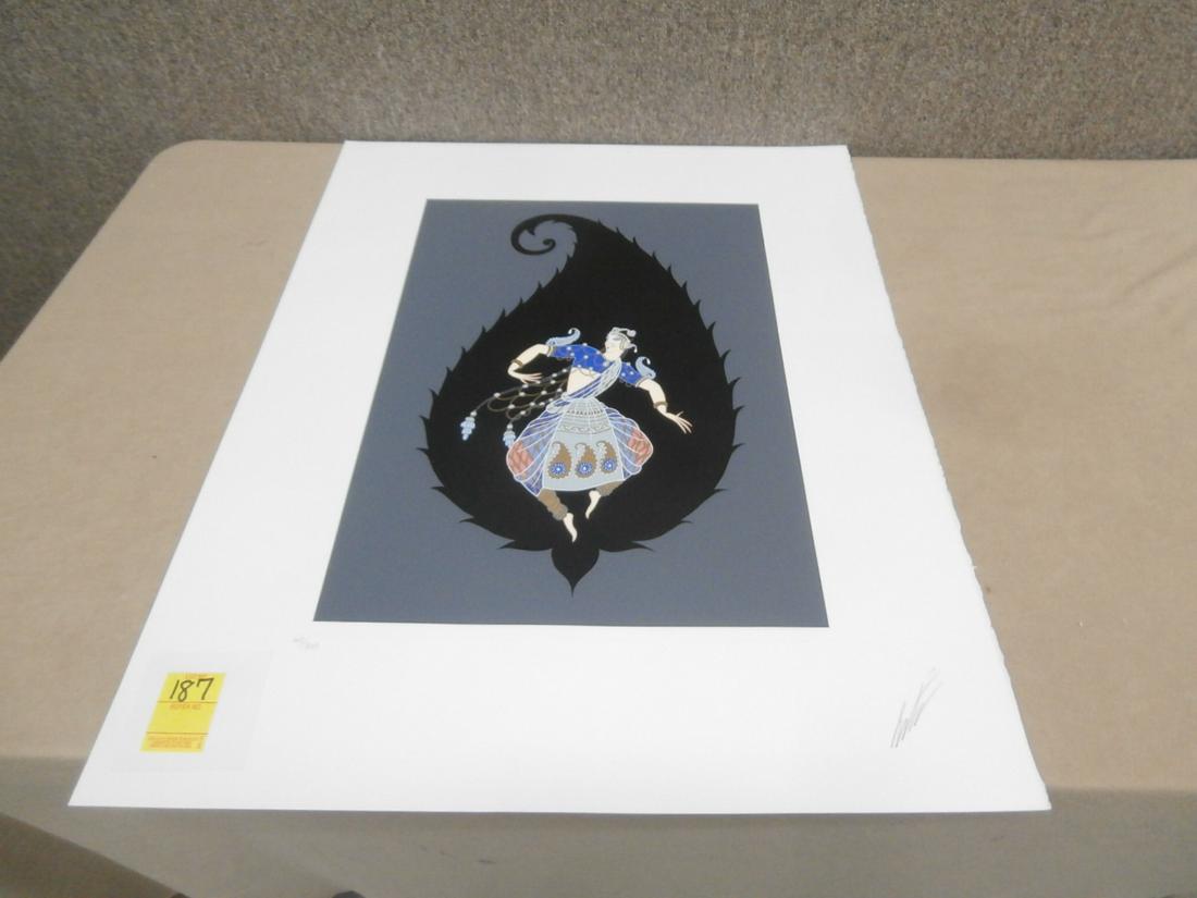 Erte: "Bayadere" Silkscreen #148/300 Orig. Purchase Price $800.00 w/COA 22 1/4x28 1/4 inches