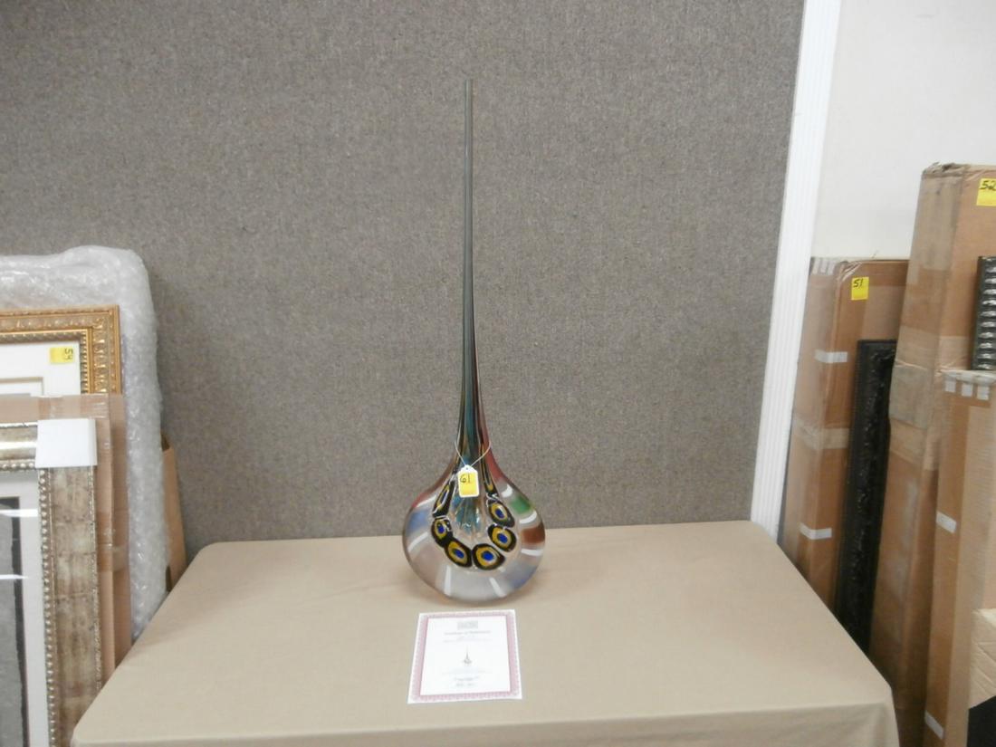 Afro Celotto: "Fronde" Signed Handmade Glass Sculpture 44.5 inches tall