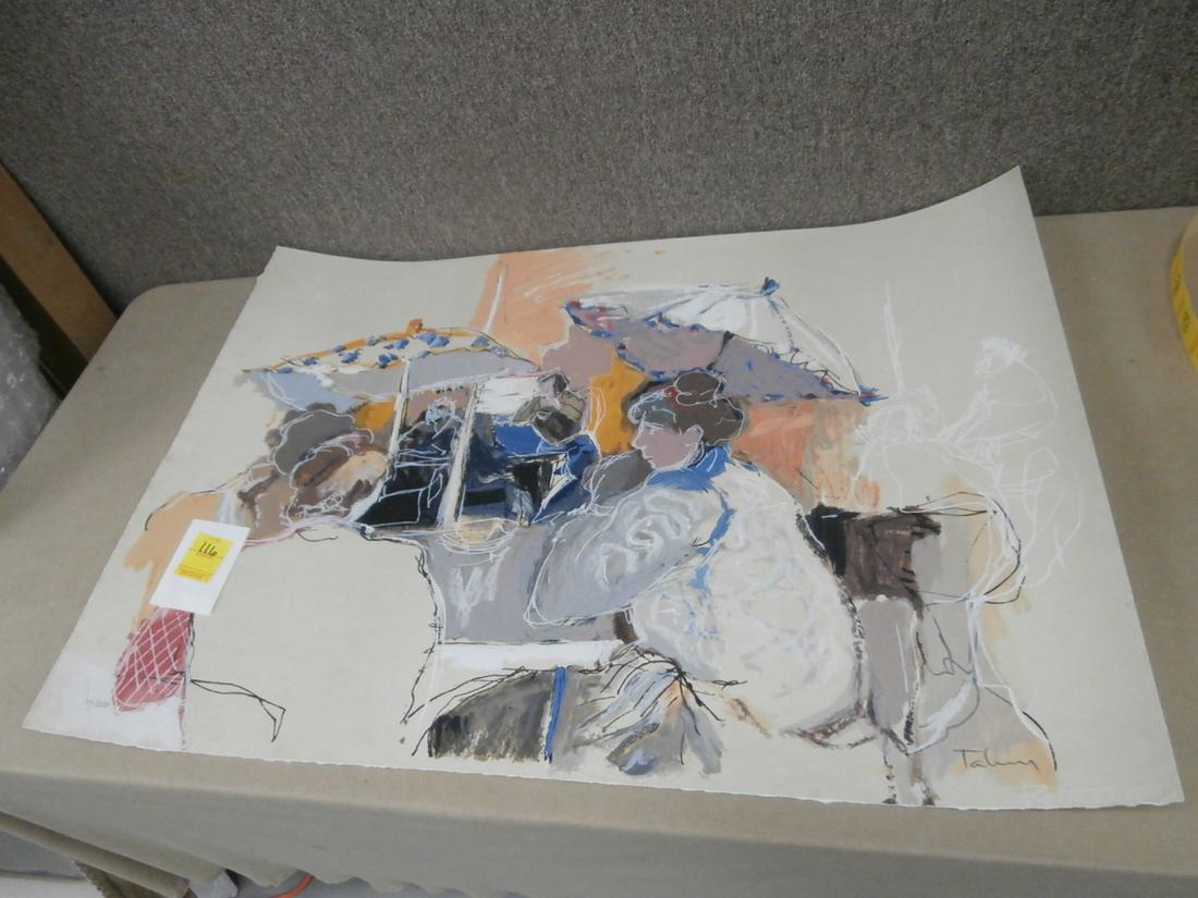 Tarkay: #73/250 Heavy foxing along the edges NO COA 36 1/4x26 inches