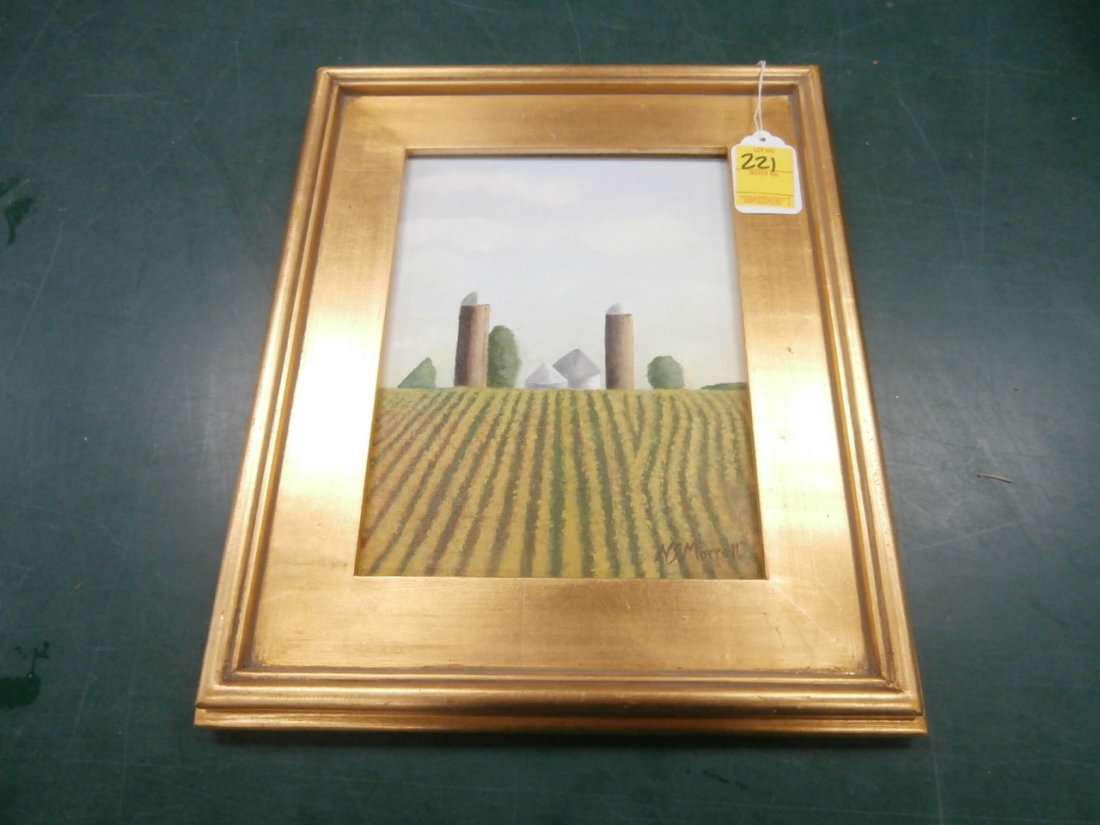 Nancy Morrell: "Kansas Corn" 14 3/4x17 3/4 inches