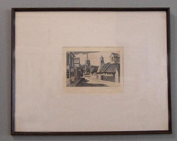 John Taylor Arms Swabridgeworth Hertfordshire: John Taylor Arms Swabridgeworth Hertfordshire state ll c1941. See John Taylor Arms A Man For All Time The Artist and His Work by William Dolan Fletcher page 204 and 205 for listing for this same print