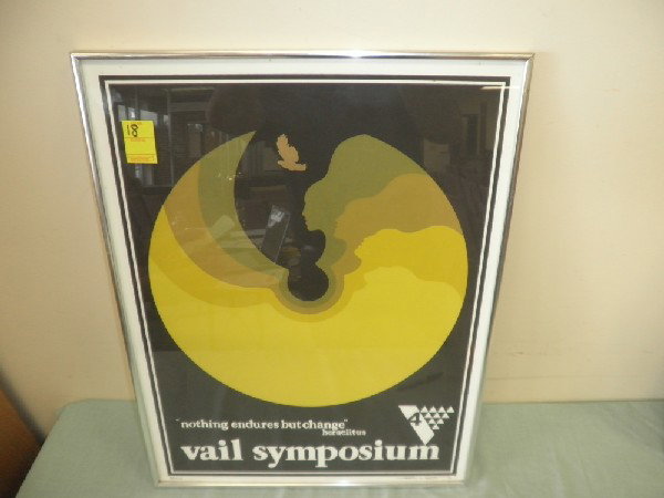 Vail Symposium 4 3 / 100: Pencil signed Thomas Whelan Benton 1974 with motto "Nothing endures but change" - Heraclitus