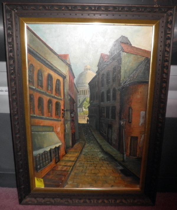 H M Pierce 1967 Painting Alley Way Architectural: H M Pierce 1967 Painting Alley Way Architectural